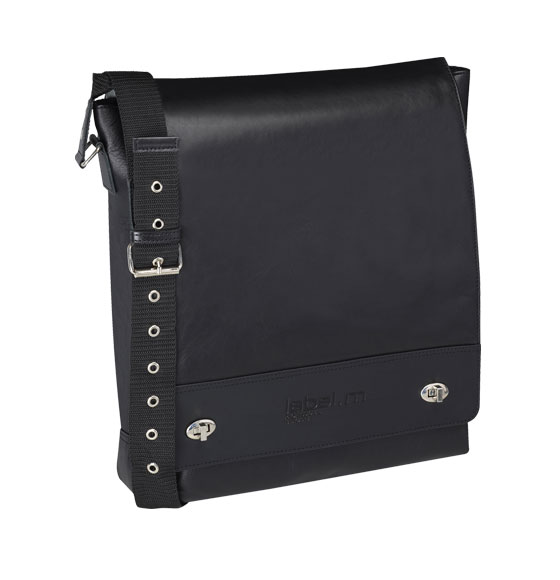 label.m Black Leather Stylist Bag