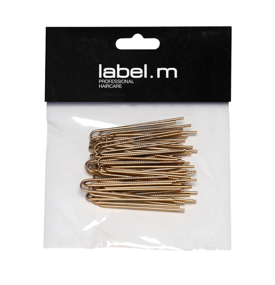 label.m Twisted U-Pin Gold 50mm (Pack of 40)