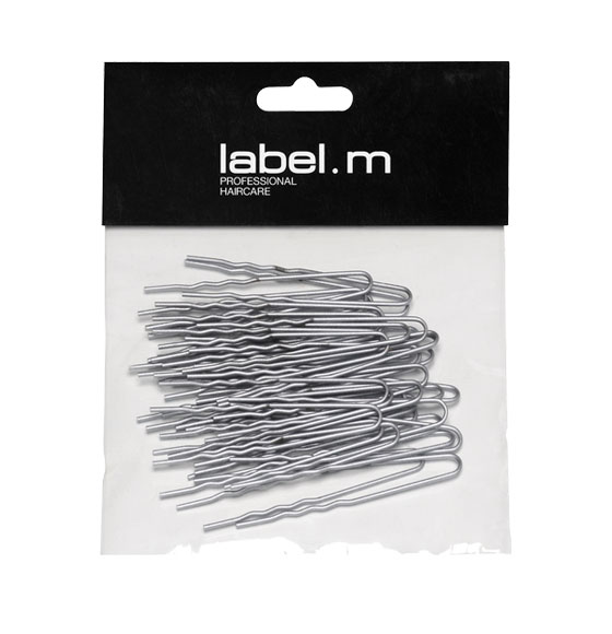 label.m U-Pin Wavy Silver 60mm (Pack of 40)
